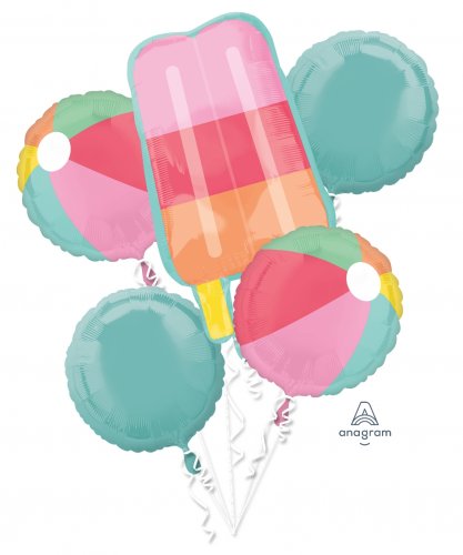 Just Chillin' Tropical Theme Balloon Bouquet